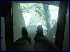 Views from CN Tower 40  - Glass floor, 342m high